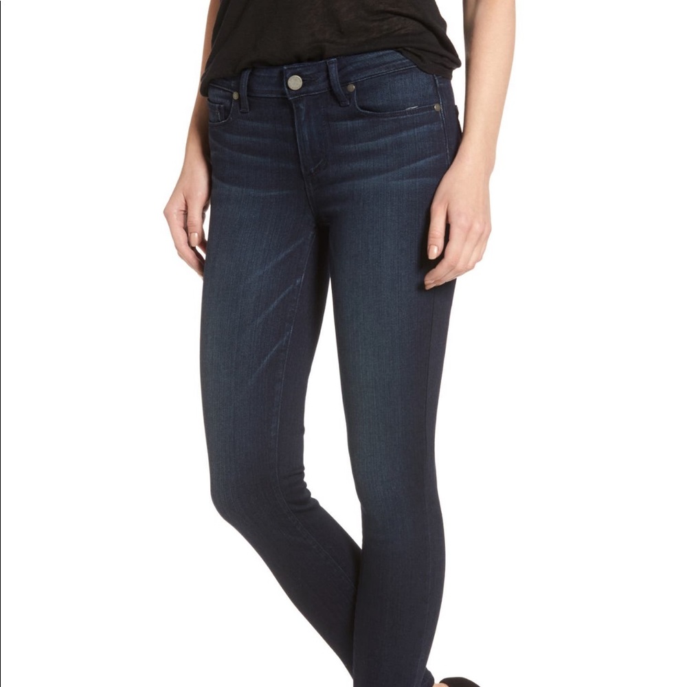 Paige Verdugo Ankle Dark Blue Skinny Jean 29